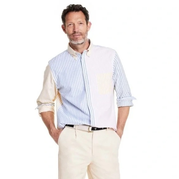Rowing Blazers x Target Striped Button-Up Shirt - Picture 1 of 3